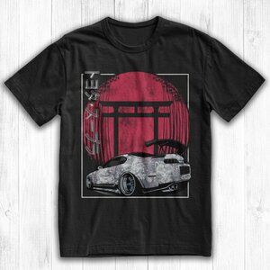 JDM Car T-Shirt | Japanese Torii Gate Streetwear Tee | Japan Sunset Graphic